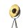 Stehleuchte Dreibein Schwarz Gold E27 144 cm Metall