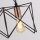 Lampe à suspendre 3 flammes E27 en noir cuivre L : 55 cm