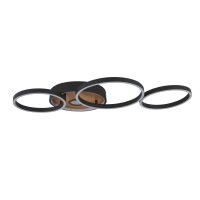 Plafonnier LED Noir Marron L : 89 cm 3000 K 936 lm...