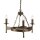 Lustre en fer forg&eacute; &Oslash;60cm m&eacute;di&eacute;val