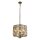 Suspension cristal Ø 38 cm en laiton antique champagne E14