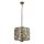 Suspension cristal Ø 38 cm en laiton antique champagne E14