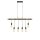 Lampe à suspendre bois poutre L : 100 cm pour 6x E27 Moderne