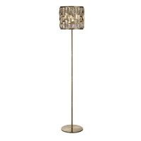 Lampadaire 155 cm en laiton antique Champagne E27 Art...