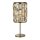Tischlampe in Messing Antik Champagner E14 47 cm Kristall