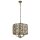Suspension ronde Ø 44 cm cristal en laiton crème 5x E14