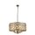 Hängelampe Kristall Ø 64 cm rund Messing Antik Creme 8x E14