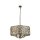Hängelampe Kristall Ø 64 cm rund Messing Antik Creme 8x E14