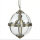 Suspension boule Ø 32 cm 3x E14 en laiton antique Art Nouveau