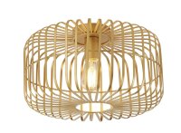 Deckenlampe Metall in Gold E27 Ø 40 cm rund Retro...