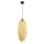 Boho Pendelleuchte Holz Bambus &Oslash; 20 cm f&uuml;r E27 Natur Schwarz
