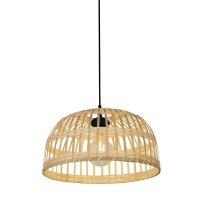 Boho Hängelampe Korb Ø 40 cm Bambus für...