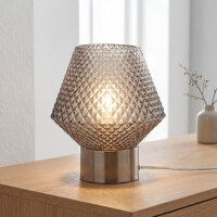 Lampe de table petite H : 17,5 cm Art Déco verre...