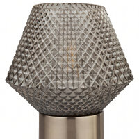 Lampe de table petite H : 17,5 cm Art Déco verre...