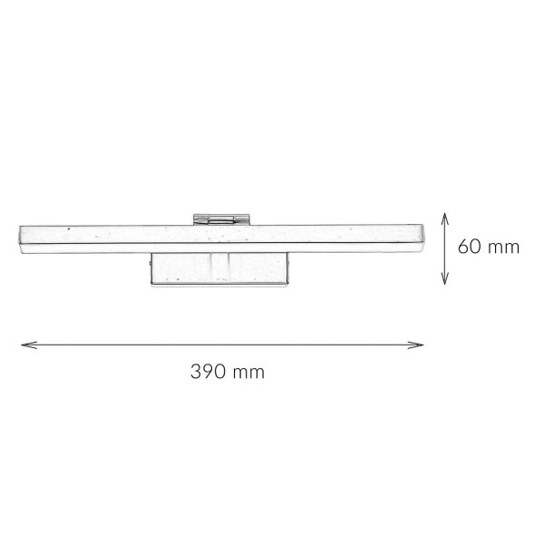 Lampe à tableau LED avec interrupteur en laiton 3000 K L : 39 cm
