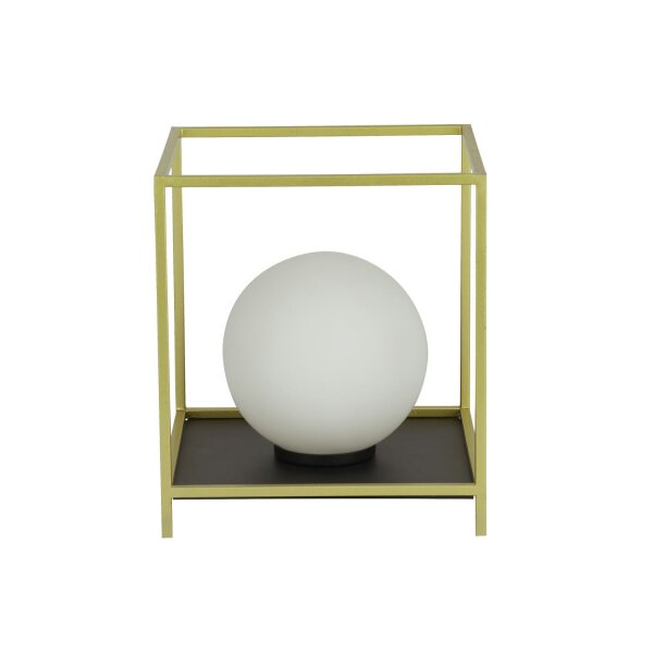 Lampe de table petite H : 20,5 cm en or blanc noir G9