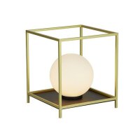 Tischleuchte klein H: 20,5 cm in Gold Weiß Schwarz G9