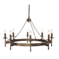 Lustre en fer forgé CAMELOT 1 Ø1m Moyen...