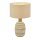 Tischlampe Keramik Leinen H: 40,5 cm Creme E14 MARY