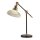 Lampe de bureau r&eacute;glable 44-67 cm verre m&eacute;tal vintage E14