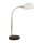 Lampe de bureau verre métal H : 49 cm blanc chrome réglable