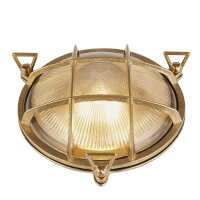Wandleuchte au&szlig;en IP64 E27 &Oslash; 24 cm Glas...