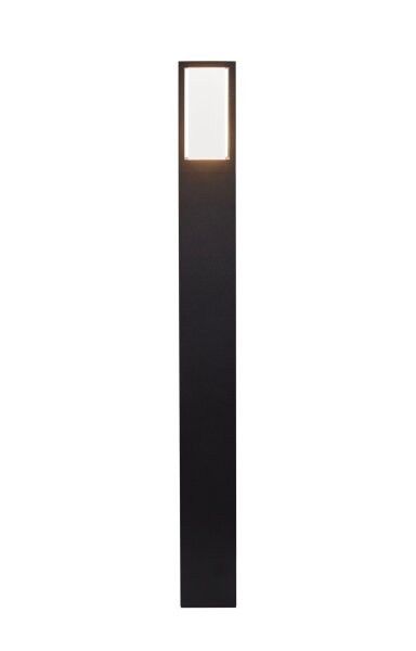 Pollerleuchte IP44 GU10 73 cm Schwarz Weiß Aluminium