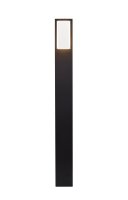 Pollerleuchte IP44 GU10 73 cm Schwarz Weiß Aluminium