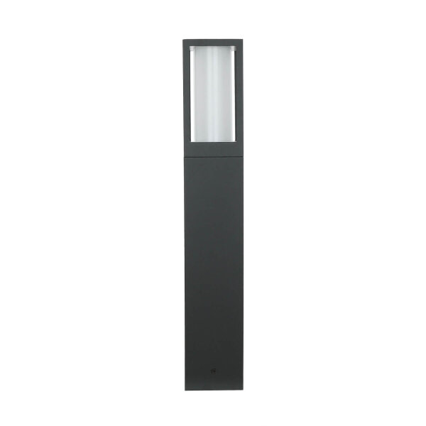 Pollerleuchte IP44 GU10 45 cm Schwarz Weiß Aluminium