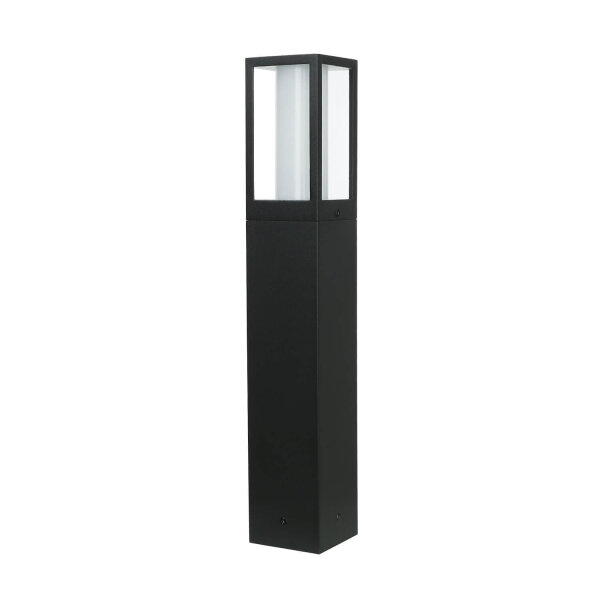 Pollerleuchte IP44 GU10 45 cm Schwarz Weiß Aluminium