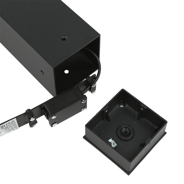 Pollerleuchte IP44 GU10 45 cm Schwarz Weiß Aluminium