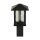Sockelleuchte Schwarz 45 cm IP44 E27 Aluminium Glas