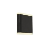 LED Wandleuchte außen Up Down IP44 Schwarz 4000 K...