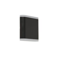 LED Wandleuchte außen Up Down IP44 Schwarz 4000 K...