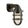 Lampe dext&eacute;rieur noire mur IP44 noir E27 H : 21 cm