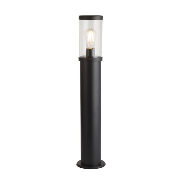 Borne déclairage IP44 73 cm E27 Noir Clair Chemin de jardin