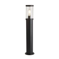 Pollerleuchte IP44 73 cm E27 Schwarz Klar Garten Weg