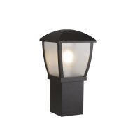 Sockelleuchte Schwarz IP44 E27 45 cm hoch außen Garten