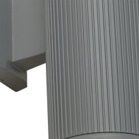 Außenlampe Wand IP54 Downlight E27 Grau Glas Aluminium