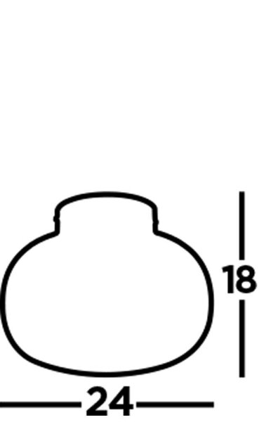 Plafonnier rond Ø 24 cm Noir Blanc Verre Métal E27