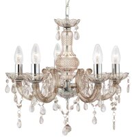 Lustre étincelant verre cristal Ø 48 cm 5x E14