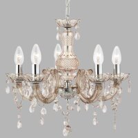 Lustre étincelant verre cristal Ø 48 cm 5x E14