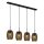 Hängelampe Metall 4-flammig Schwarz Gold B: 90 cm E27