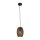 Hängelampe Schwarz Gold E27 Ø15 cm höhenverstellbar