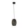 Hängelampe Schwarz Gold E27 Ø15 cm höhenverstellbar
