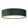 Deckenlampe rund Ø 38 cm H: 10 cm Samt Schirm Grün 2x E27