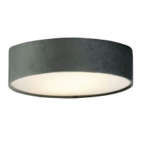 Plafonnier velours Abat-jour rond Ø 38 cm petit...