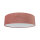 Deckenlampe Stoff Samt rund Ø 38 cm H: 10 cm Rosa 2x E27