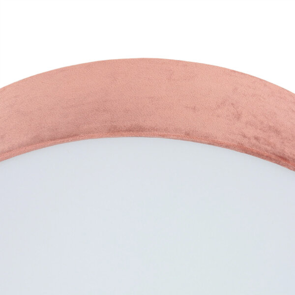 Plafonnier rond Ø 50cm H : 10cm Abat-jour rose velours 3x E27