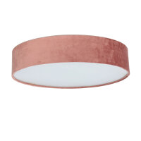 Plafonnier rond Ø 50cm H : 10cm Abat-jour rose...